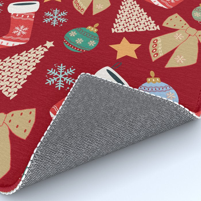 Cute Christmas Red Rug Gallery Image 4