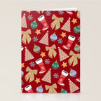 Cute Christmas Red Stationery Card Gallery Image 2