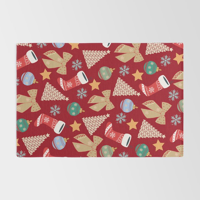 Cute Christmas Red Rug Gallery Image 2