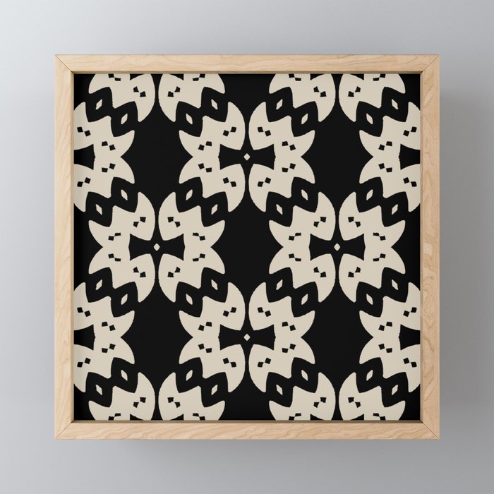 Tribal Geometric Pattern Mini Art Print Gallery Image 1