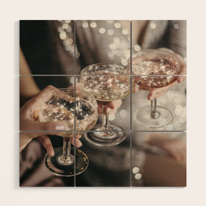 GLAMOUR PARTY Wood Wall Art Gallery Image 1