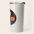Minimalist Modern Mid Century Funky Colorful Primary Shapes Paper Collage by Ejaaz Haniff Travel Mug Gallery Image 2