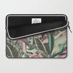 Vintage & Shabby Chic - Sepia Pink Tropical Bird Summer Garden Laptop Sleeve Gallery Image 2
