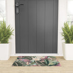 Vintage & Shabby Chic - Sepia Pink Tropical Bird Summer Garden Welcome Mat Gallery Image 3