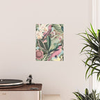 Vintage & Shabby Chic - Sepia Pink Tropical Bird Summer Garden Poster Gallery Image 2
