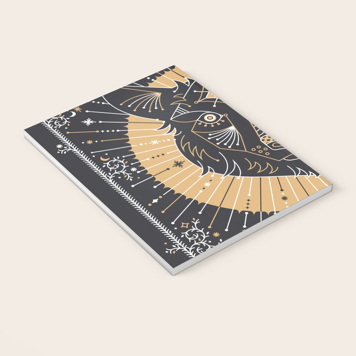 Wild & Free Wolf - Gold & Grey Notebook Gallery Image 3