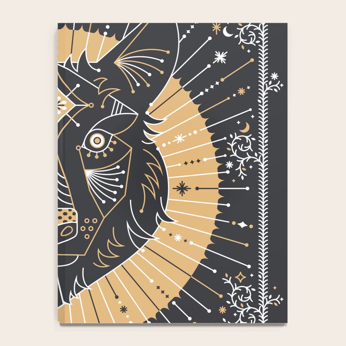 Wild & Free Wolf - Gold & Grey Notebook Gallery Image 4