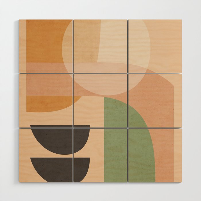 Abstract Art / Shapes 12 Wood Wall Art Gallery Image 1