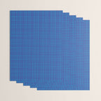 Blue Fine Weave Mid Century Modern Minimalist Woven Line Pattern Wrapping Paper Gallery Image 3