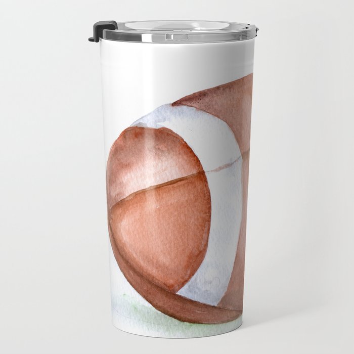 Football Watercolor Travel Mug Gallery Image 3