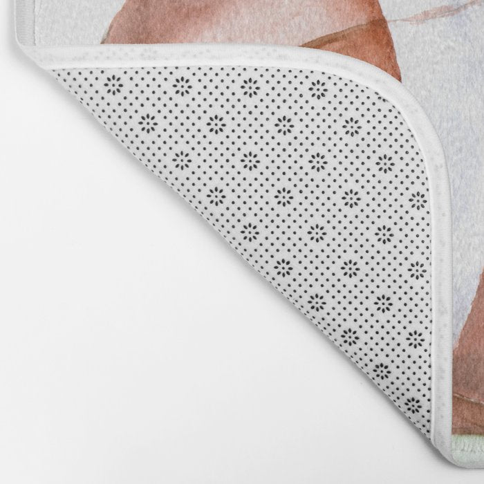 Football Watercolor Bath Mat Gallery Image 2