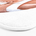 Football Watercolor Bath Mat Gallery Image 3