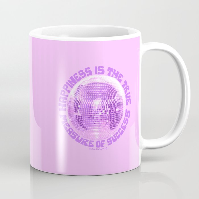 Happiness Is The True Measure of Success in Purple Coffee Mug Gallery Image 1