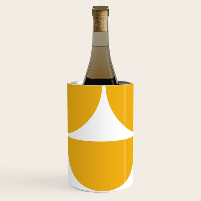 Mid Century Modern Yellow Square Wine Chiller Gallery Image 2