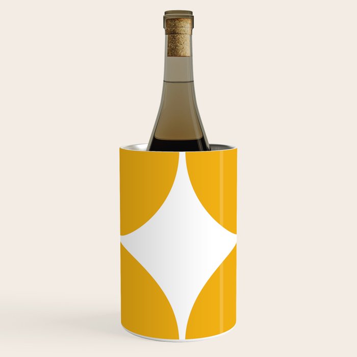 Mid Century Modern Yellow Square Wine Chiller Gallery Image 3