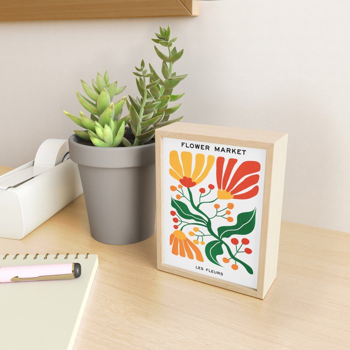 Cinnabar & Supernova: Les Fleurs | Flower Market 03 Mini Art Print Gallery Image 2