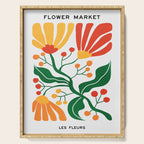 Cinnabar & Supernova: Les Fleurs | Flower Market 03 Serving Tray Gallery Image 1