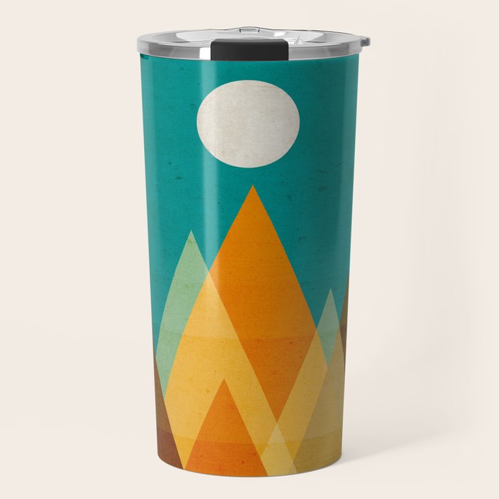 Full moon over Sahara desert Travel Mug Gallery Image 1