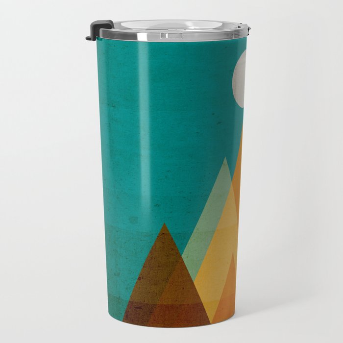 Full moon over Sahara desert Travel Mug Gallery Image 3