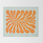 Frozen Sunrise Ferns: Matisse Edition  Throw Blanket Gallery Image 2
