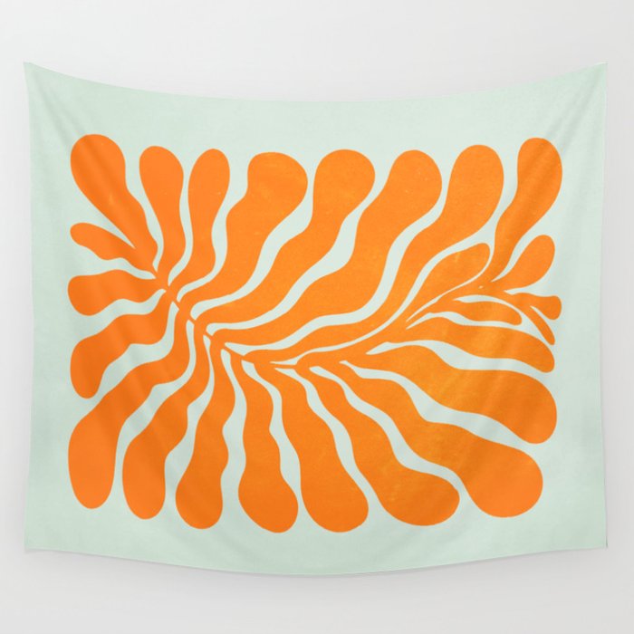 Frozen Sunrise Ferns: Matisse Edition  Wall Tapestry Gallery Image 4