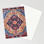 Kashan Central Persian Rug Print Stationery Card Gallery Image 2