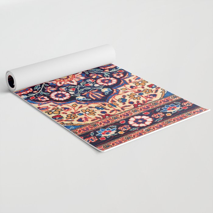 Kashan Central Persian Rug Print Yoga Mat Gallery Image 2