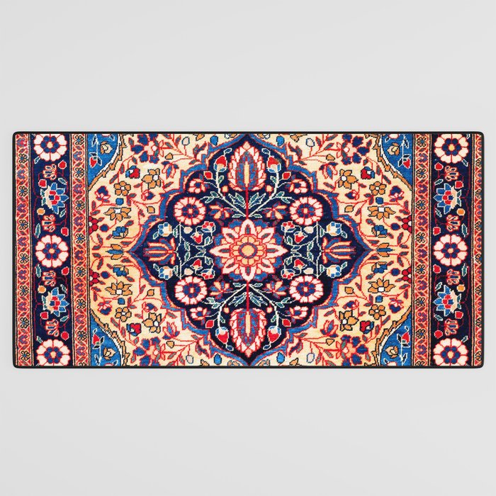 Kashan Central Persian Rug Print Desk Mat Gallery Image 3