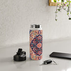 Kashan Central Persian Rug Print Water Bottle Gallery Image 4