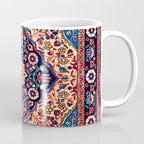 Kashan Central Persian Rug Print Coffee Mug Gallery Image 1