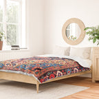 Kashan Central Persian Rug Print Duvet Cover Gallery Image 2