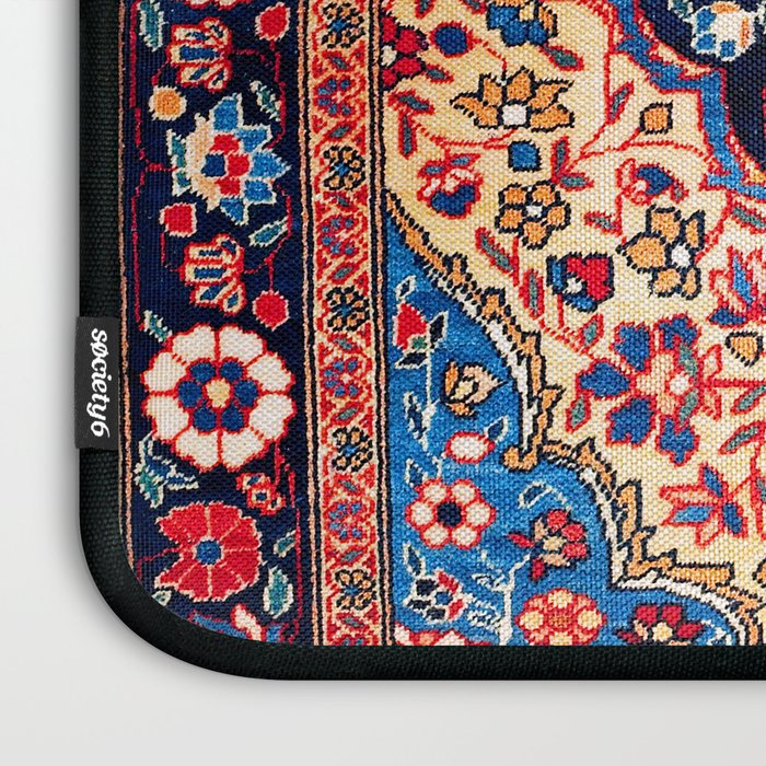Kashan Central Persian Rug Print Laptop Sleeve Gallery Image 3