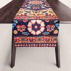 Kashan Central Persian Rug Print Table Runner Gallery Image 1