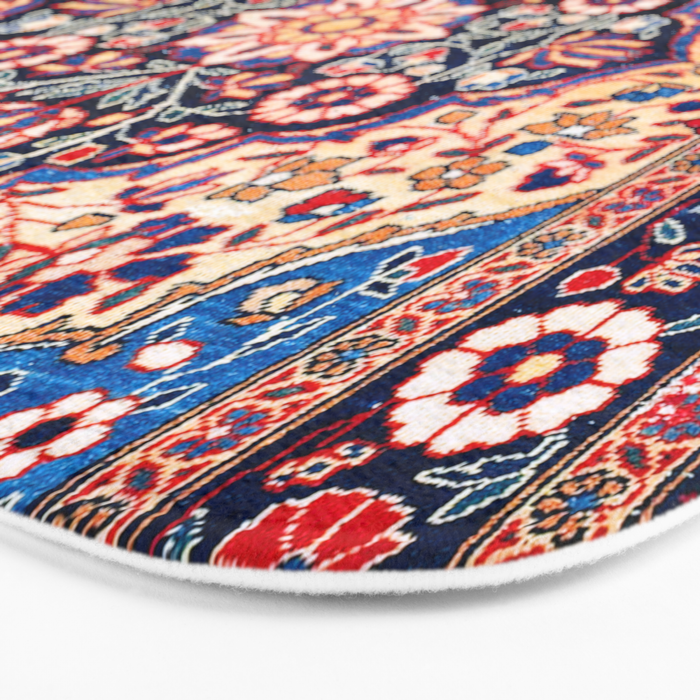 Kashan Central Persian Rug Print Bath Mat Gallery Image 3