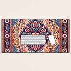 Kashan Central Persian Rug Print Desk Mat Gallery Image 1