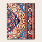 Kashan Central Persian Rug Print Notebook Gallery Image 4