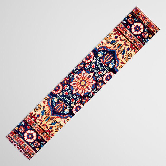 Kashan Central Persian Rug Print Table Runner Gallery Image 3