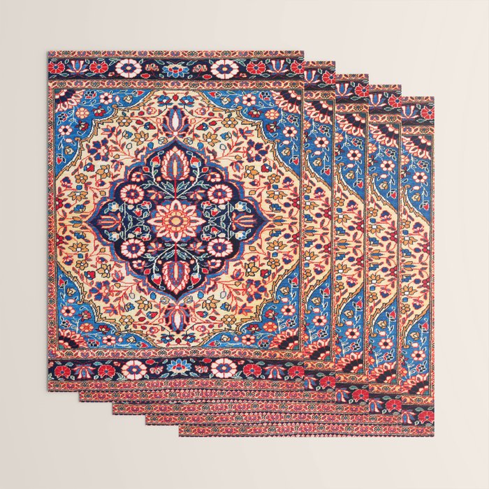 Kashan Central Persian Rug Print Wrapping Paper Gallery Image 3