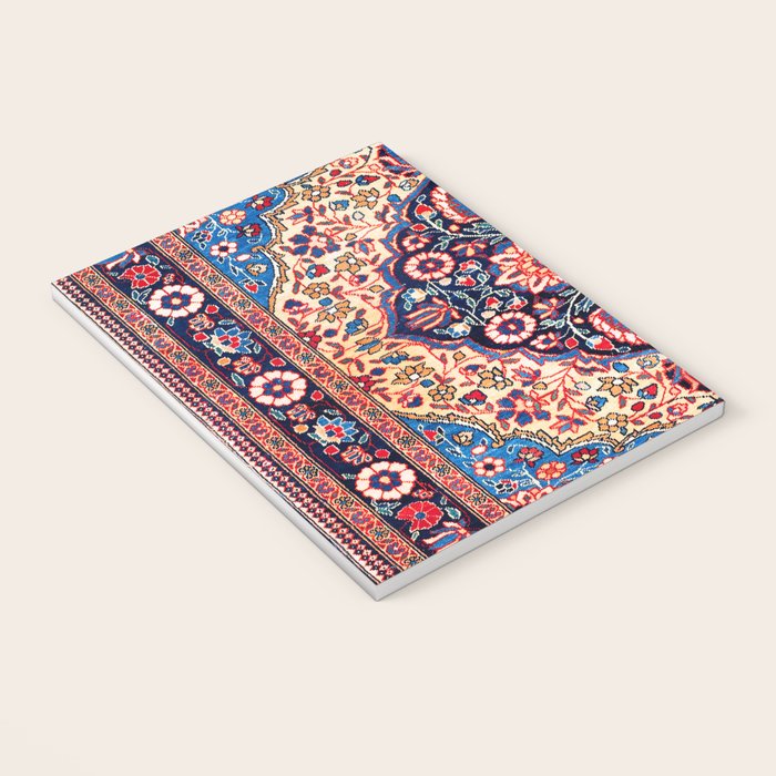 Kashan Central Persian Rug Print Notebook Gallery Image 3