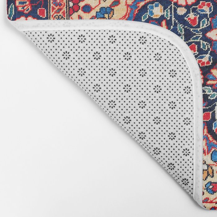 Kashan Central Persian Rug Print Bath Mat Gallery Image 2