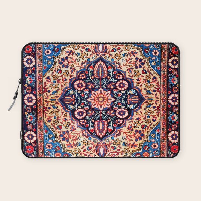 Kashan Central Persian Rug Print Laptop Sleeve Gallery Image 1