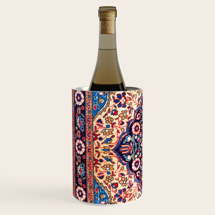 Kashan Central Persian Rug Print Wine Chiller Gallery Image 2