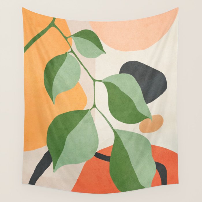 Colorful Branching Out 22 Wall Tapestry Gallery Image 1