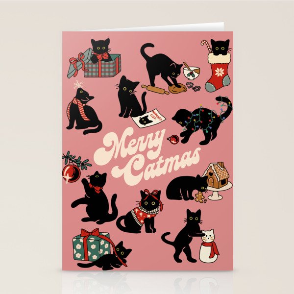 Christmas Cats Stationery Card Gallery Image 2