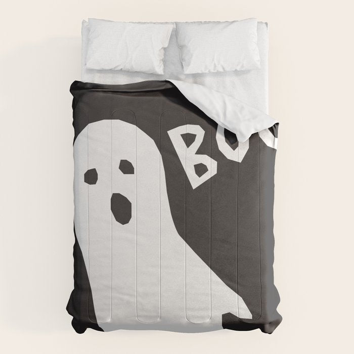 Boo halloween ghost Comforter Gallery Image 1