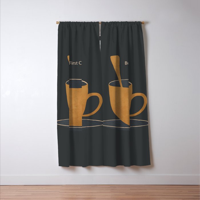 But First Coffee Window Curtain Gallery Image 3