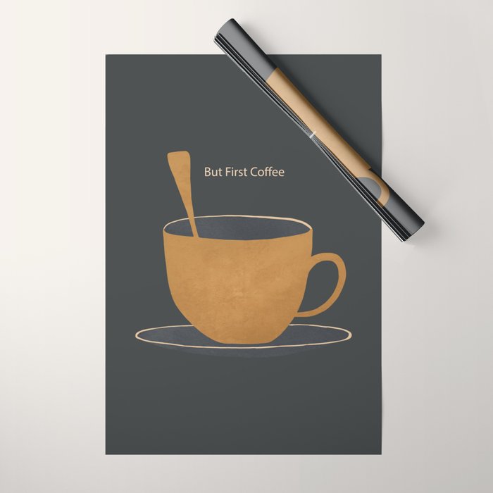 But First Coffee Wrapping Paper Gallery Image 1