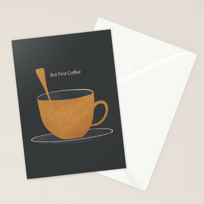 But First Coffee Stationery Card Gallery Image 2