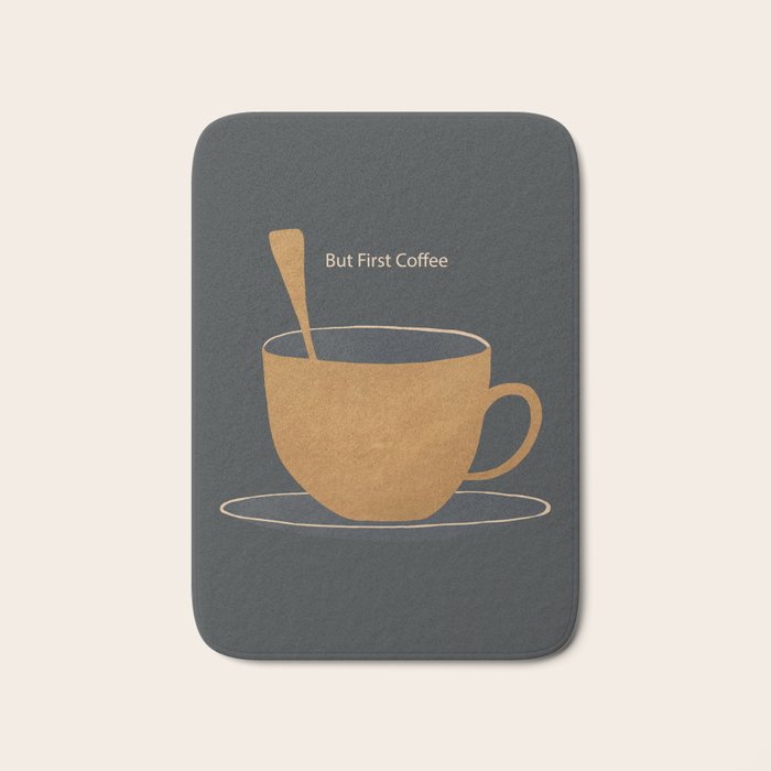 But First Coffee Bath Mat Gallery Image 1