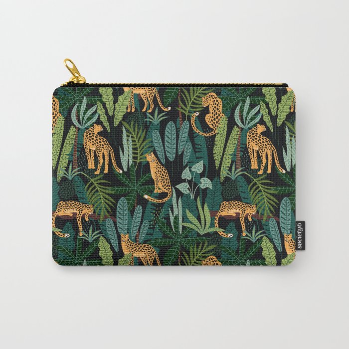Midnight Leopard Jungle Carry All Pouch Gallery Image 1